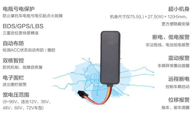 超小型微型GPS|信贷专供车载BDS定位终端
